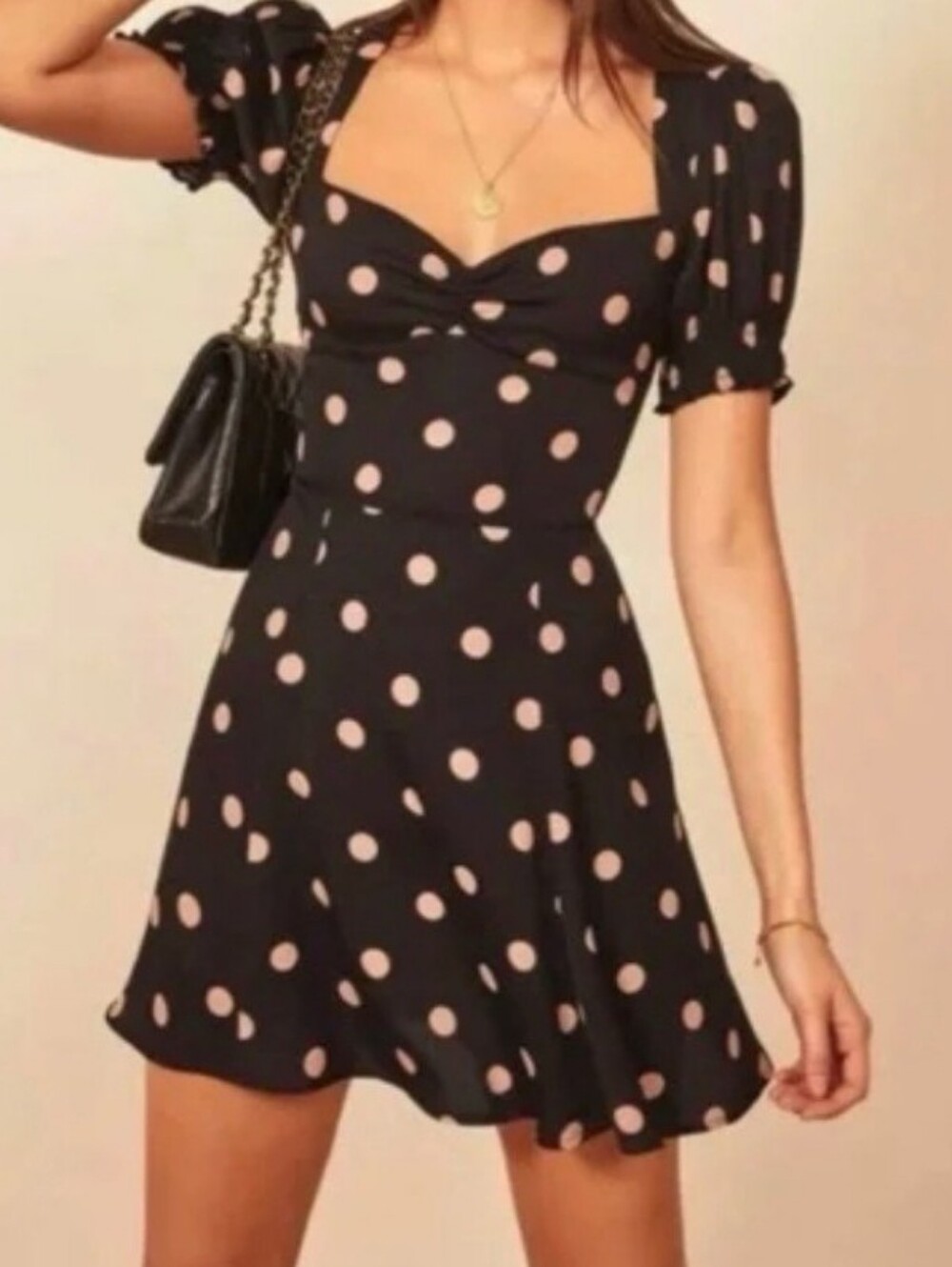Reformation Drea Dress In Kisses Size 0.